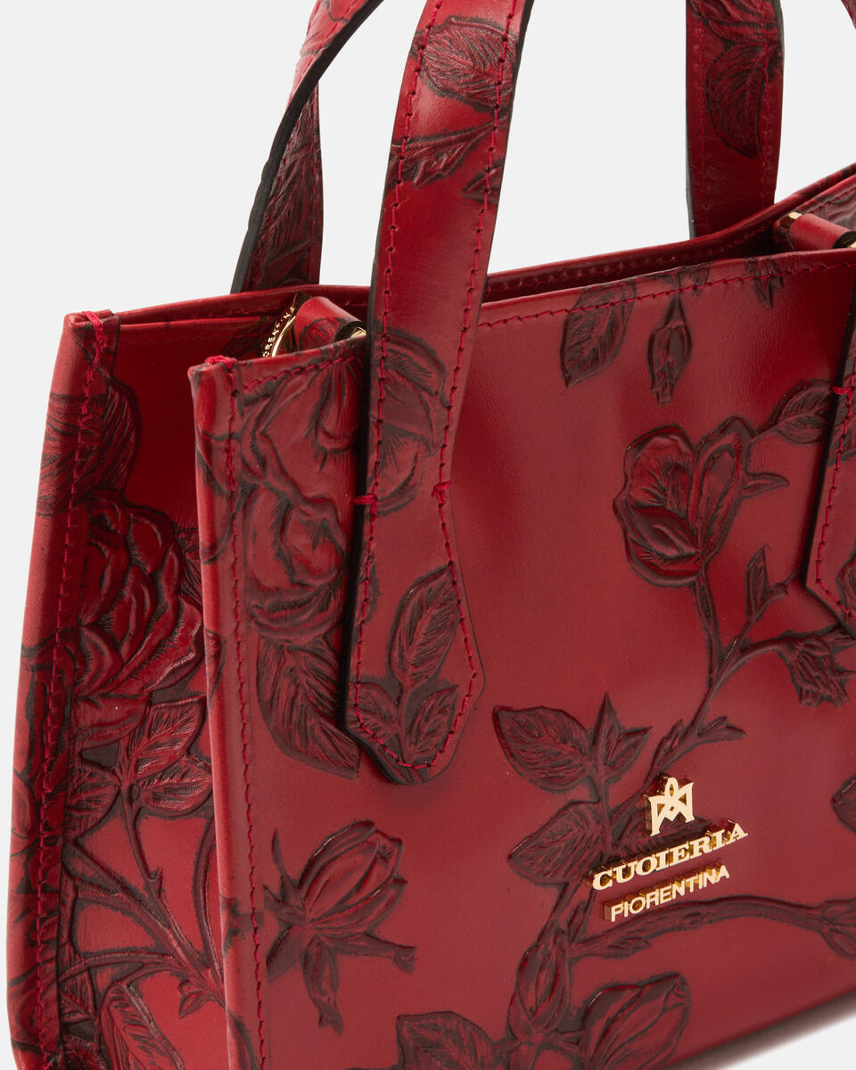 MINI TOTE BAG Red  - Tote Bags - Women's Bags - Bags - Cuoieria Fiorentina