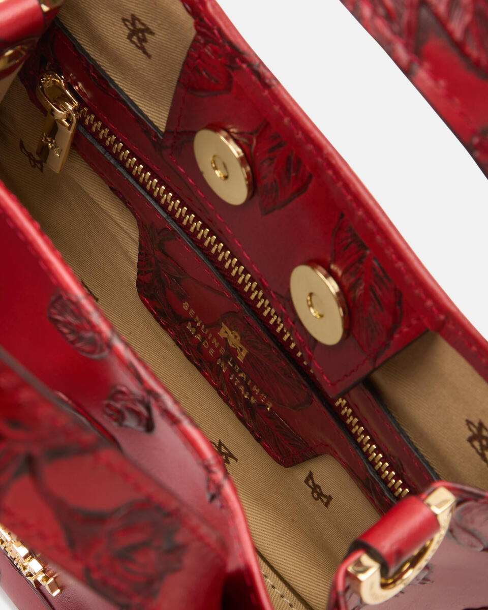 MINI TOTE BAG Red  - Tote Bags - Women's Bags - Bags - Cuoieria Fiorentina