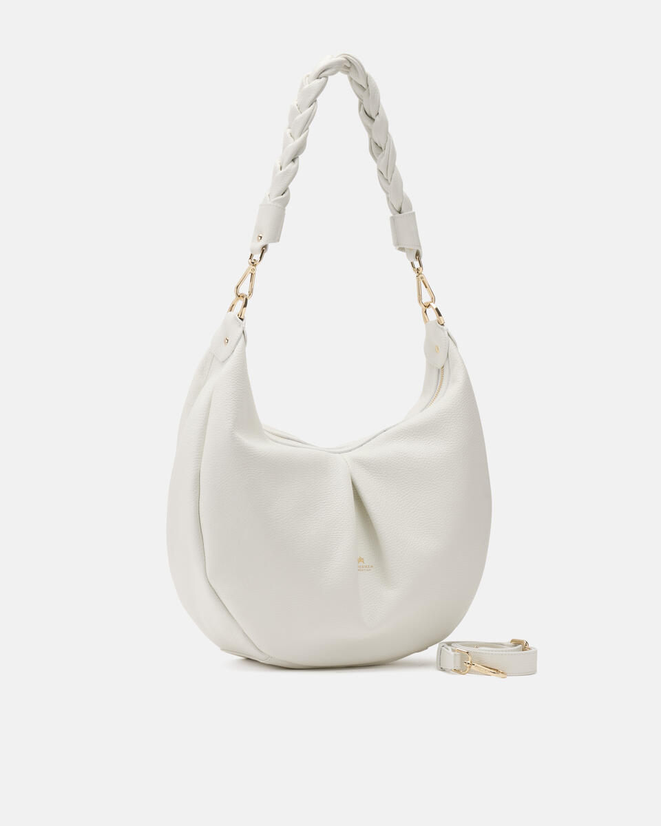 HOBO BAG White  - Bags - Special Price - Cuoieria Fiorentina