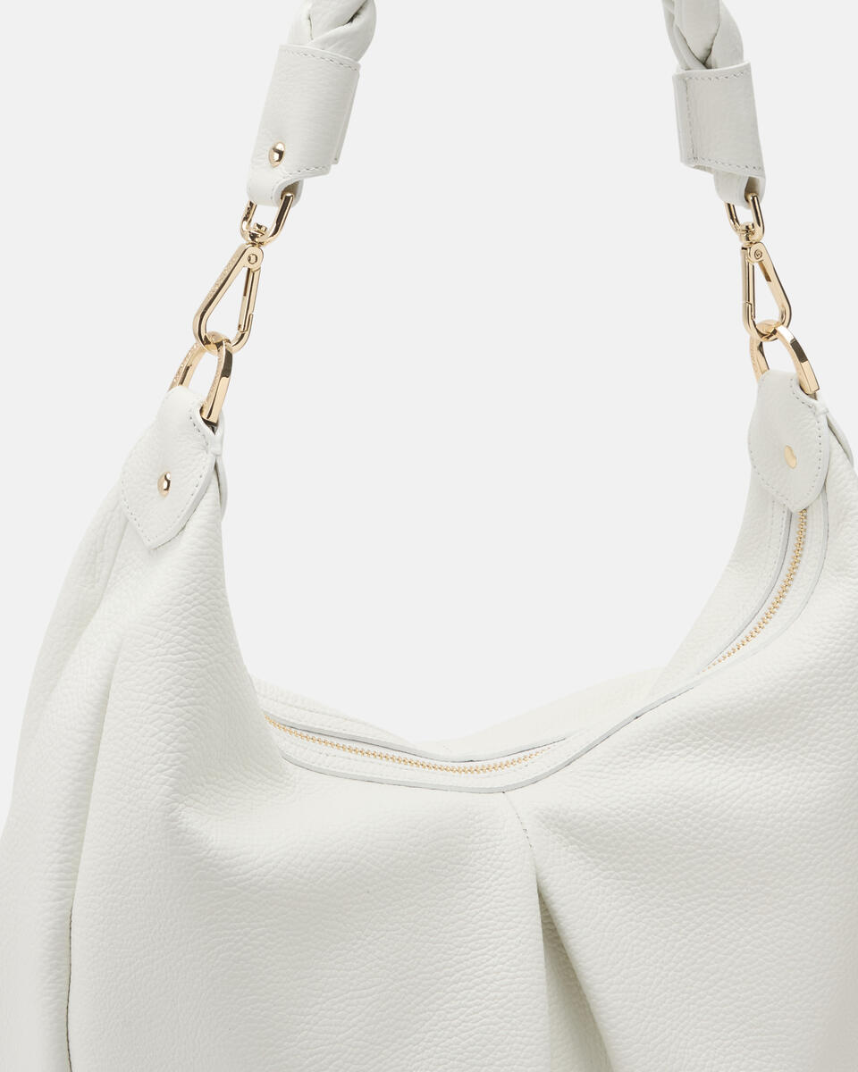 HOBO BAG White  - Bags - Special Price - Cuoieria Fiorentina