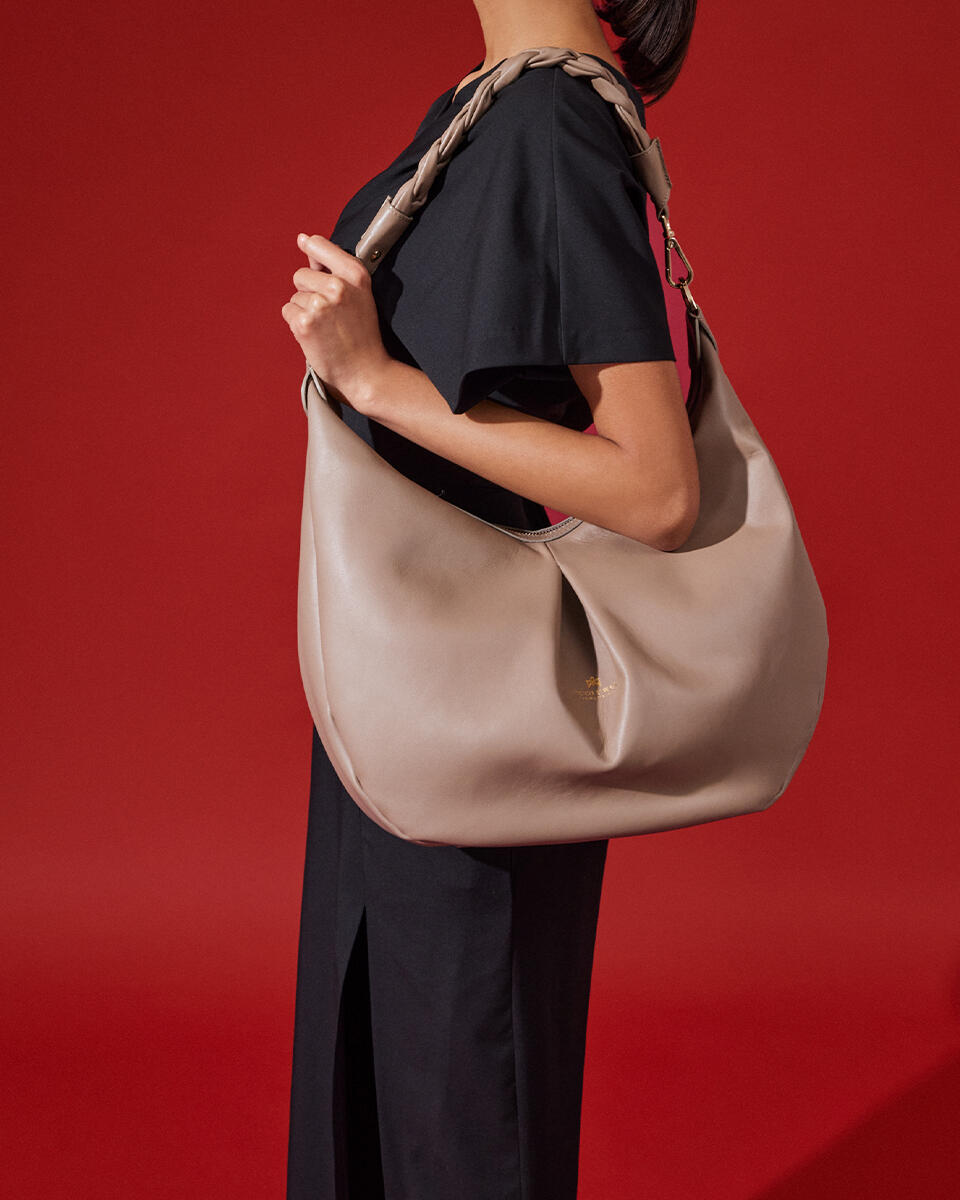 Emma Large hobo Nero  - Borse A Spalla - Borse Donna - Borse - Cuoieria Fiorentina