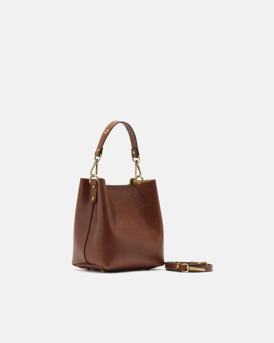 small bucket bag Brown  - Bucket Bags - Women's Bags - Bags - Cuoieria Fiorentina