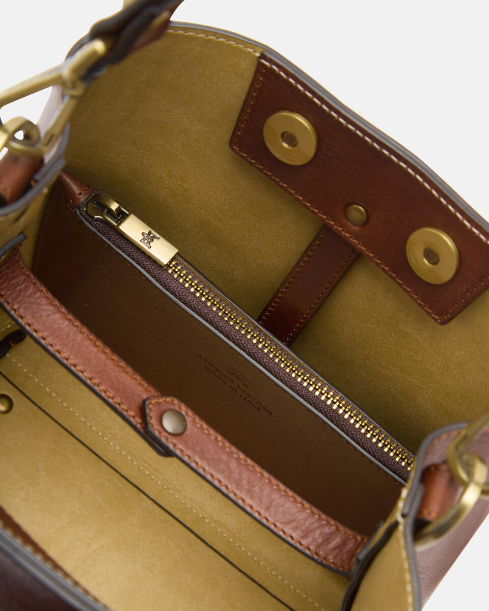 small bucket bag Brown  - Bucket Bags - Women's Bags - Bags - Cuoieria Fiorentina