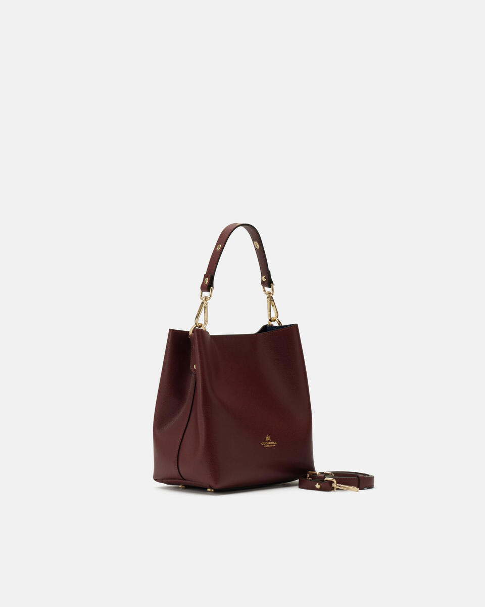 SMALL BUCKET BAG Bordeaux  - Bucket Bags - Women's Bags - Bags - Cuoieria Fiorentina