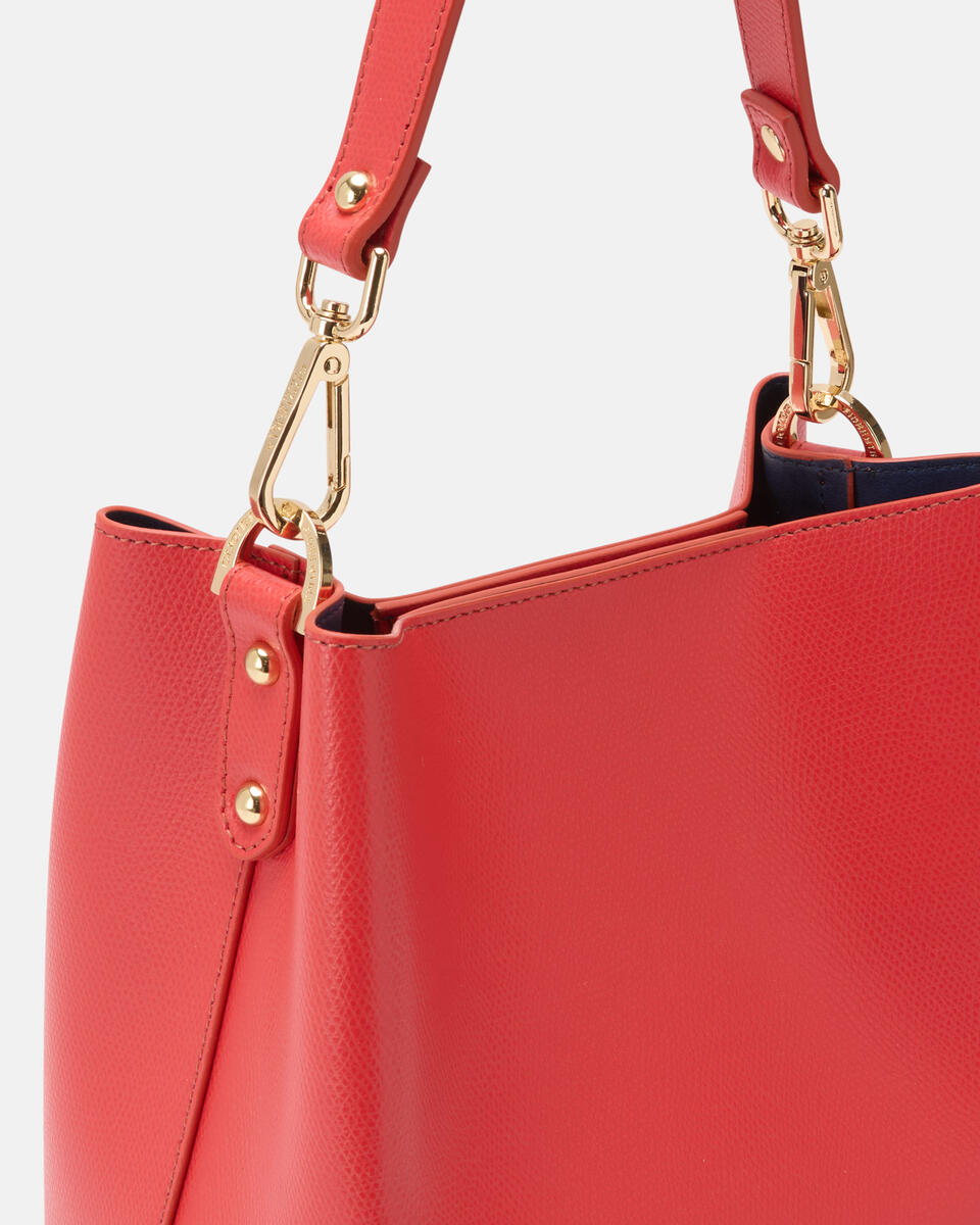 SMALL BUCKET BAG Coral  - Bucket Bags - Women's Bags - Bags - Cuoieria Fiorentina