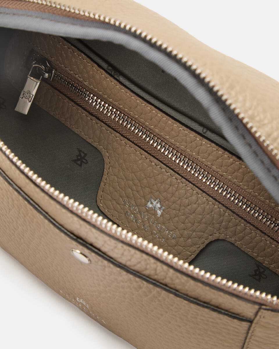 BELT BAG Taupe  - Belt Bags - Men's Bags - Bags - Cuoieria Fiorentina