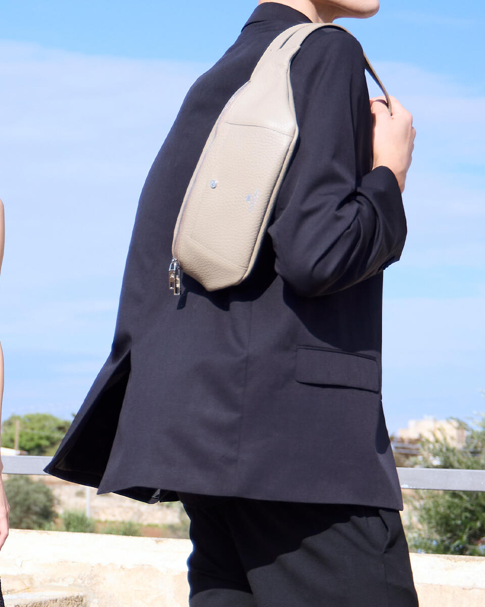BELT BAG Taupe  - Belt Bags - Men's Bags - Bags - Cuoieria Fiorentina