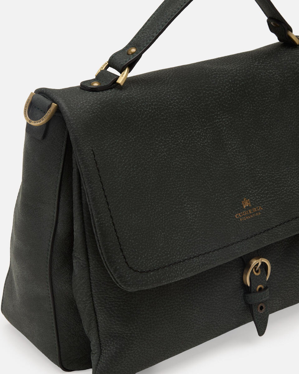 LARGE FLAP BAG Moss  - Messenger Bags - Women's Bags - Bags - Cuoieria Fiorentina