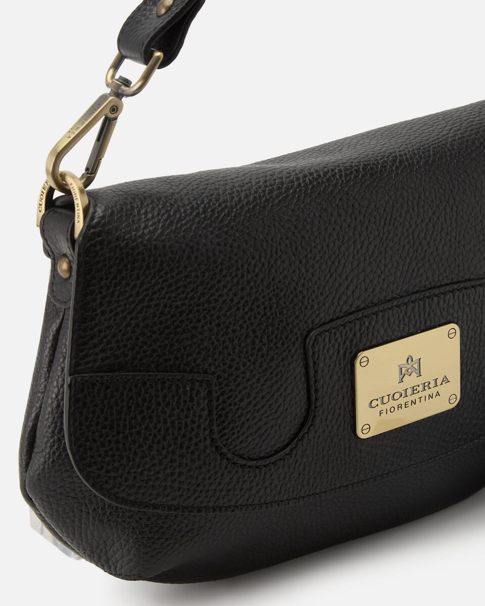 FLAP BAG Black  - Messenger Bags - Women's Bags - Bags - Cuoieria Fiorentina