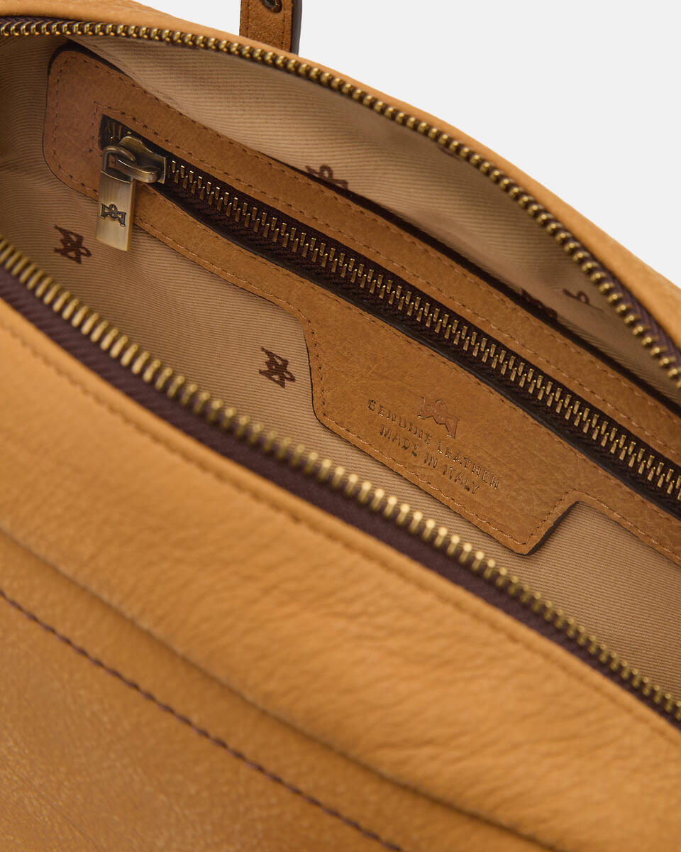 DUFFLE BAG Curry  - Shoulder Bags - Women's Bags - Bags - Cuoieria Fiorentina