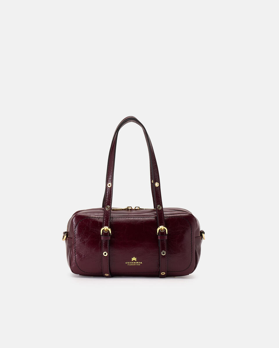 DUFFLE BAG Black cherry  - Shoulder Bags - Women's Bags - Bags - Cuoieria Fiorentina