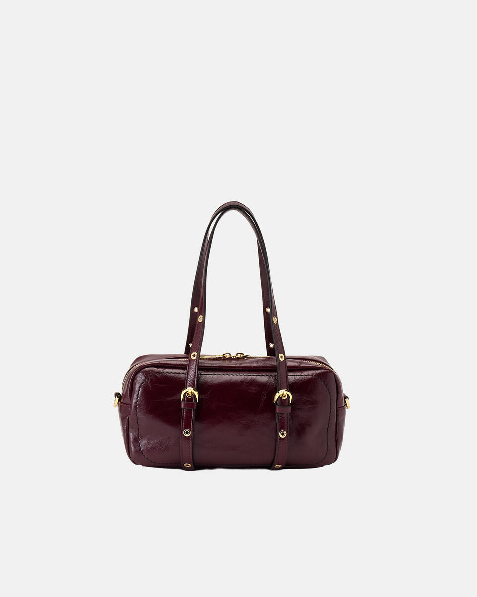 DUFFLE BAG Black cherry  - Shoulder Bags - Women's Bags - Bags - Cuoieria Fiorentina