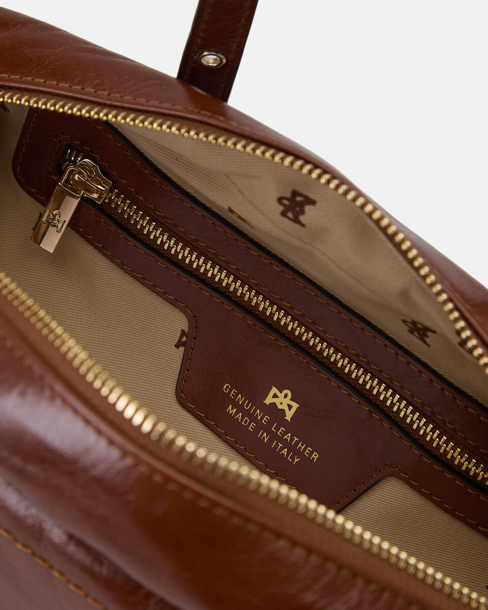 DUFFLE BAG Caramel  - Shoulder Bags - Women's Bags - Bags - Cuoieria Fiorentina