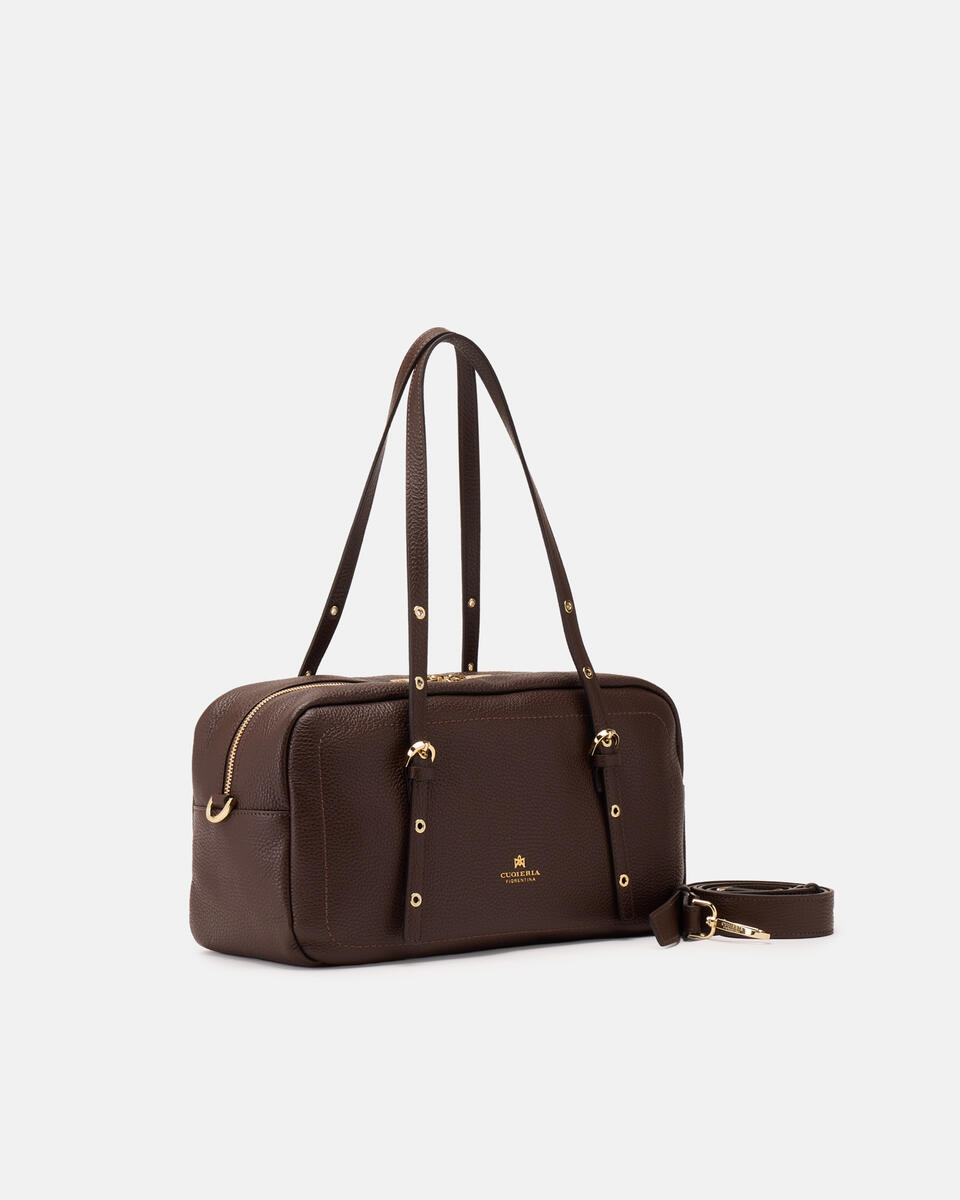 LARGE DUFFLE BAG Chocolate  - Shoulder Bags - Women's Bags - Bags - Cuoieria Fiorentina