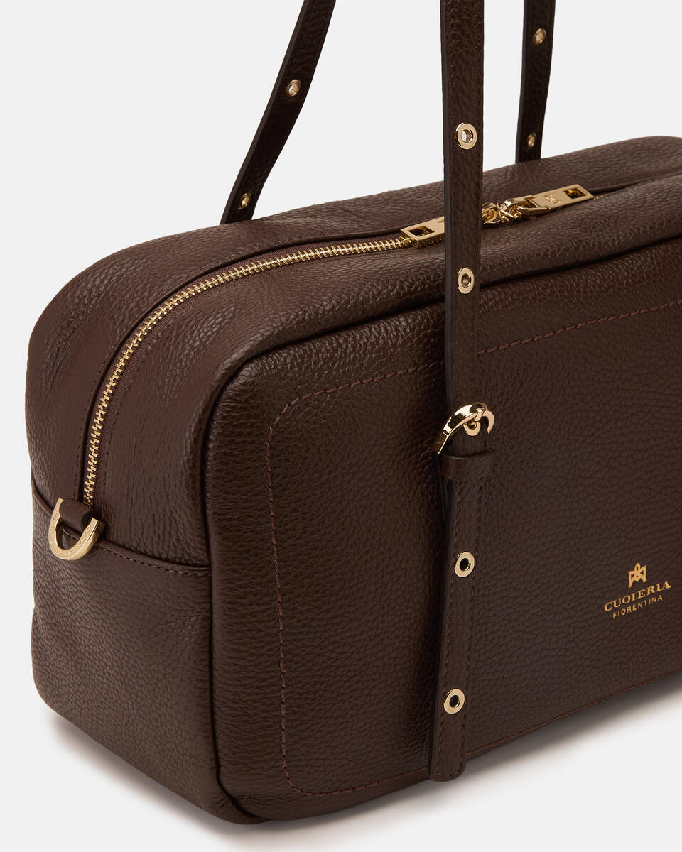 LARGE DUFFLE BAG Chocolate  - Shoulder Bags - Women's Bags - Bags - Cuoieria Fiorentina