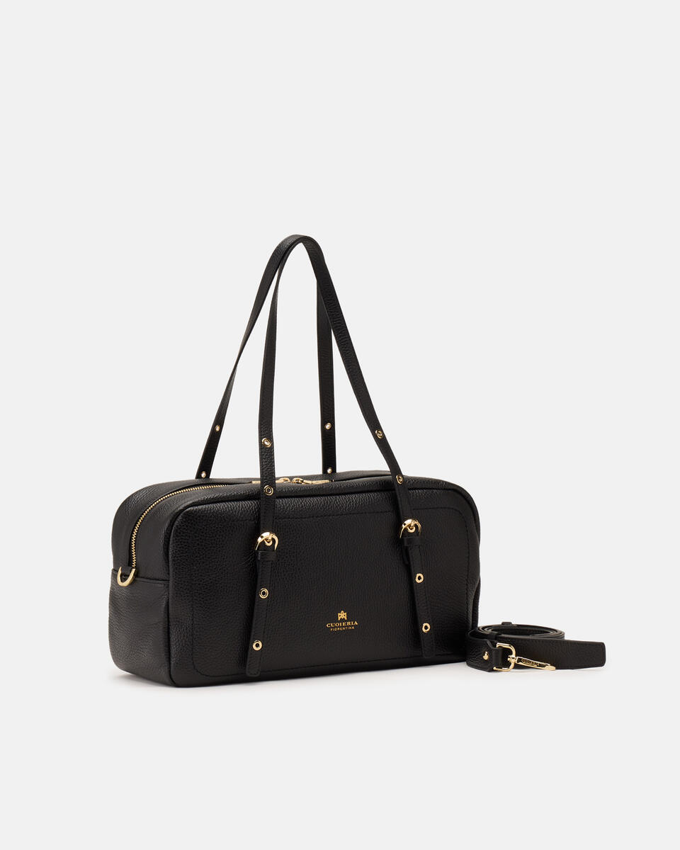 LARGE DUFFLE BAG Black  - Shoulder Bags - Women's Bags - Bags - Cuoieria Fiorentina