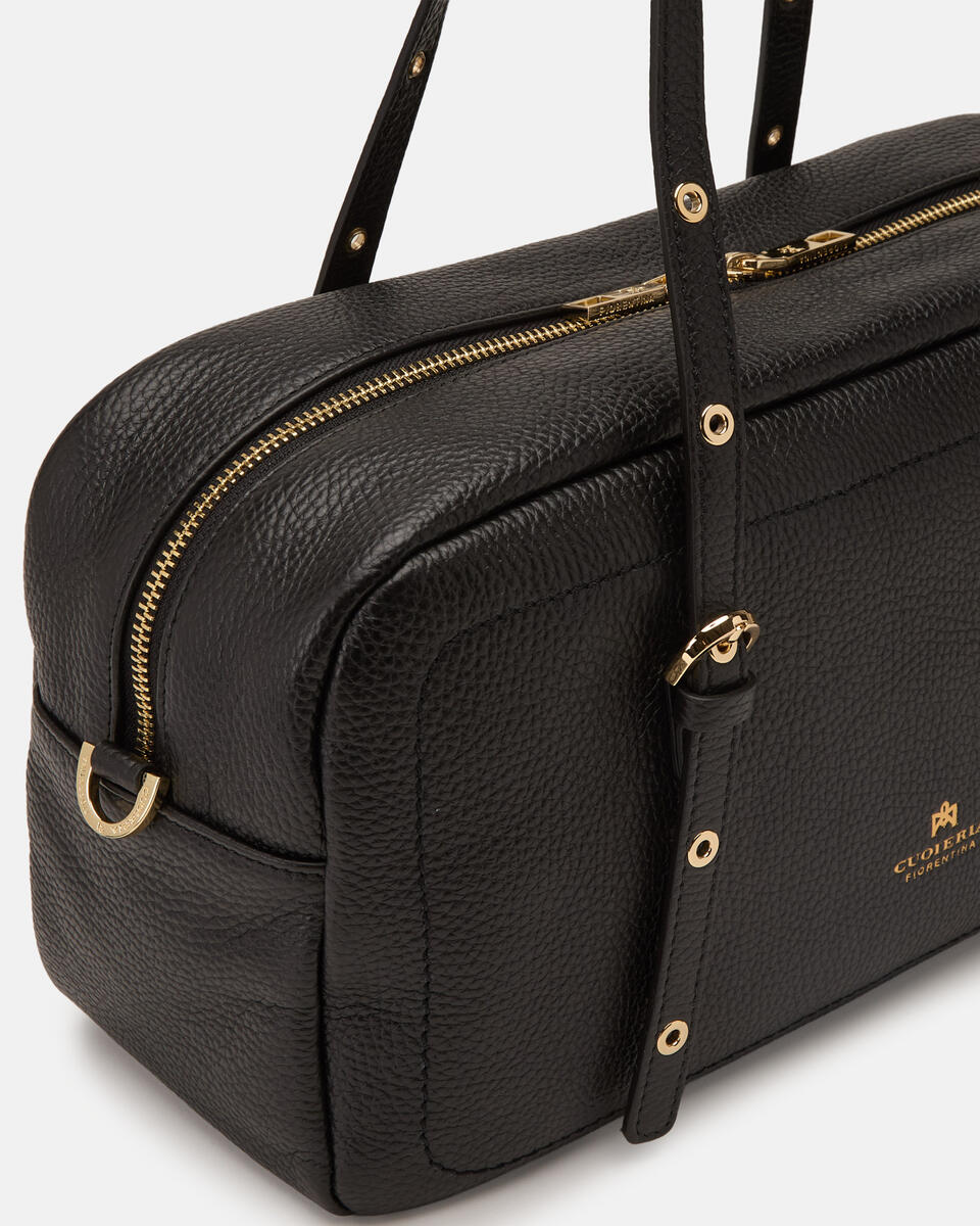 LARGE DUFFLE BAG Black  - Shoulder Bags - Women's Bags - Bags - Cuoieria Fiorentina