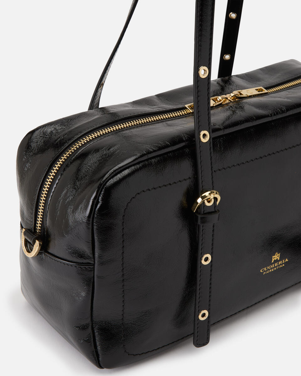 LARGE DUFFLE BAG Black  - Shoulder Bags - Women's Bags - Bags - Cuoieria Fiorentina