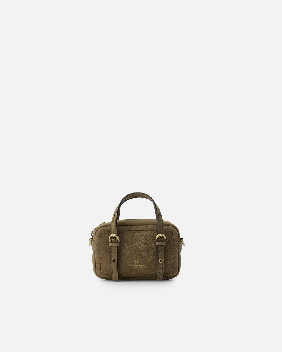 MINI DUFFLE BAG Forest green   - Mini Bags - Women's Bags - Bags - Cuoieria Fiorentina