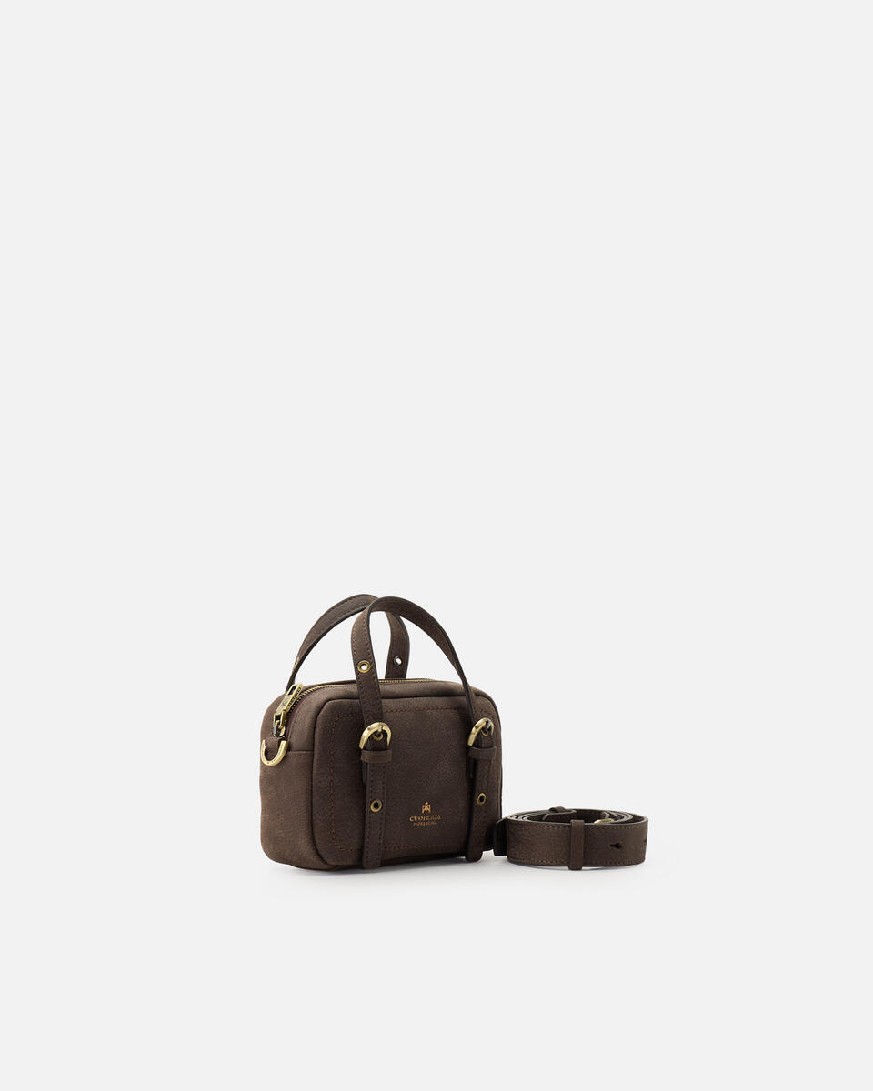MINI DUFFLE BAG Chocolate  - Mini Bags - Women's Bags - Bags - Cuoieria Fiorentina