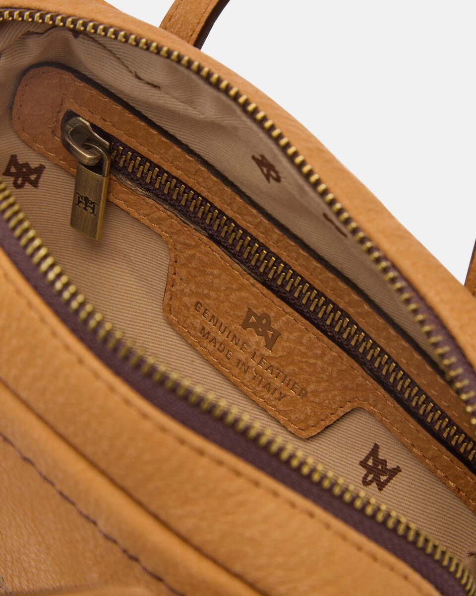 Eva soft mini duffle Curry  - Mini Bag - Borse Donna - Borse - Cuoieria Fiorentina