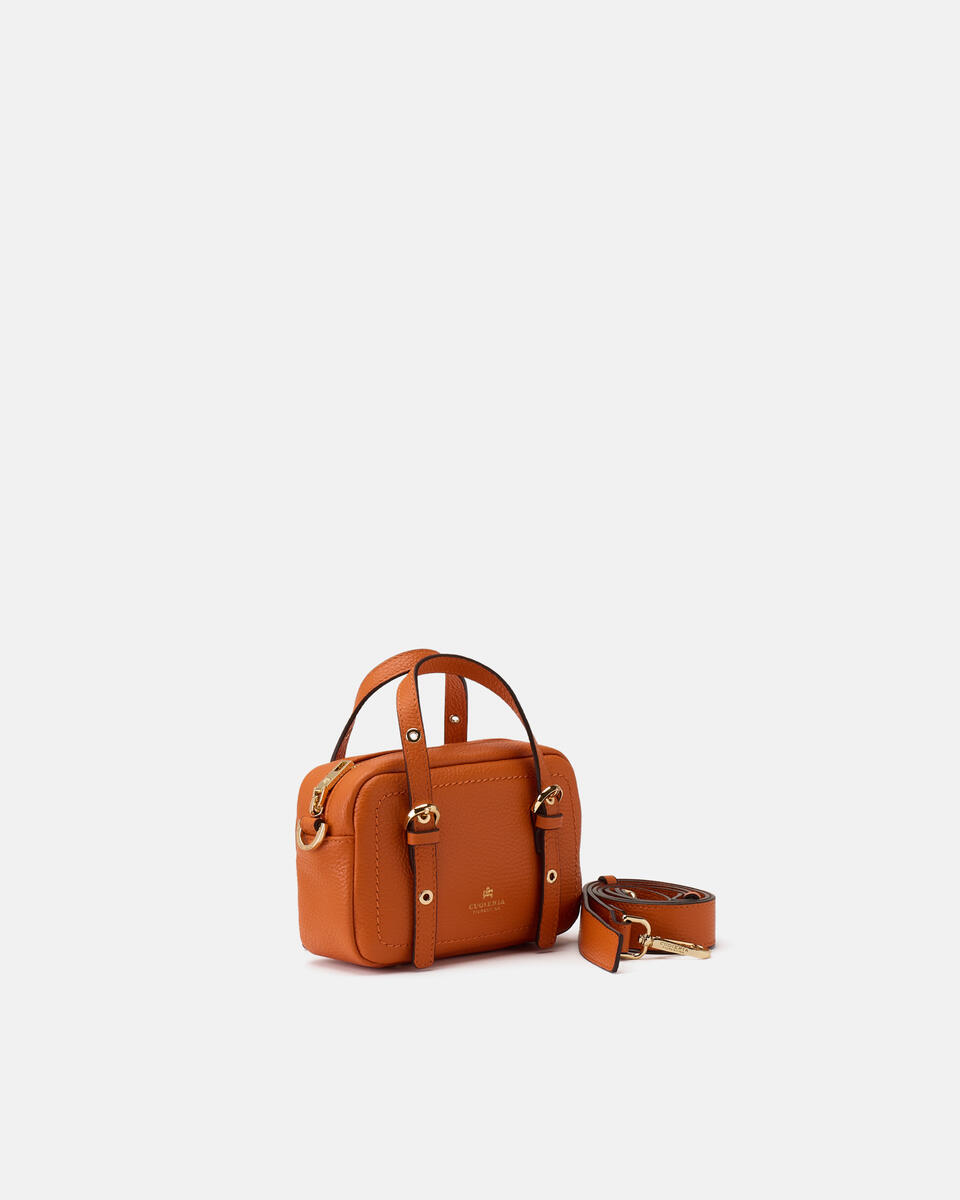 MINI DUFFLE BAG Orange  - Mini Bags - Women's Bags - Bags - Cuoieria Fiorentina