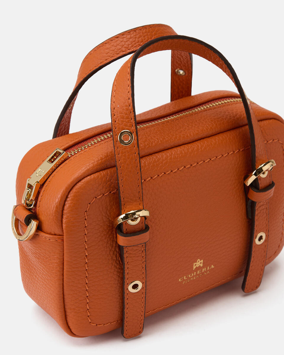 MINI DUFFLE BAG Orange  - Mini Bags - Women's Bags - Bags - Cuoieria Fiorentina