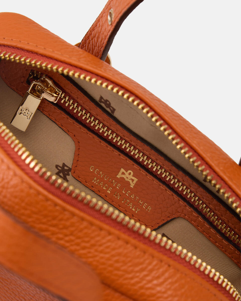 MINI DUFFLE BAG Orange  - Mini Bags - Women's Bags - Bags - Cuoieria Fiorentina