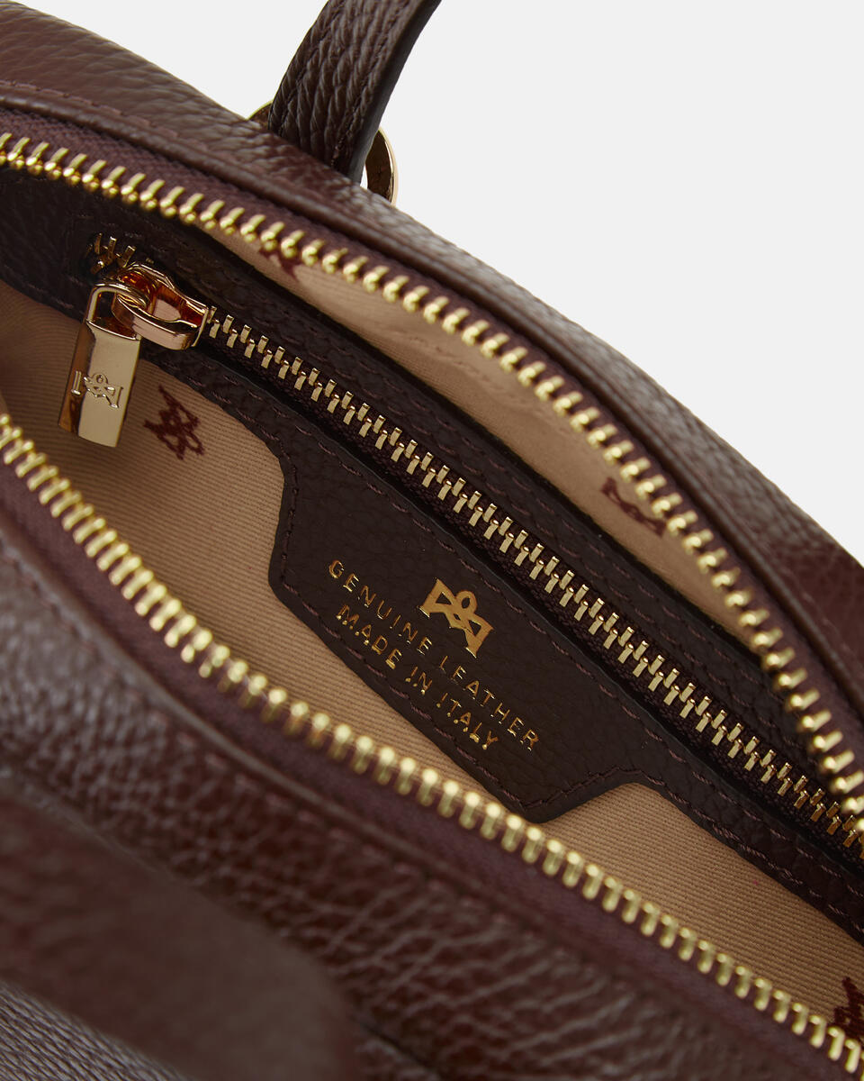MINI DUFFLE BAG Chocolate  - Mini Bags - Women's Bags - Bags - Cuoieria Fiorentina