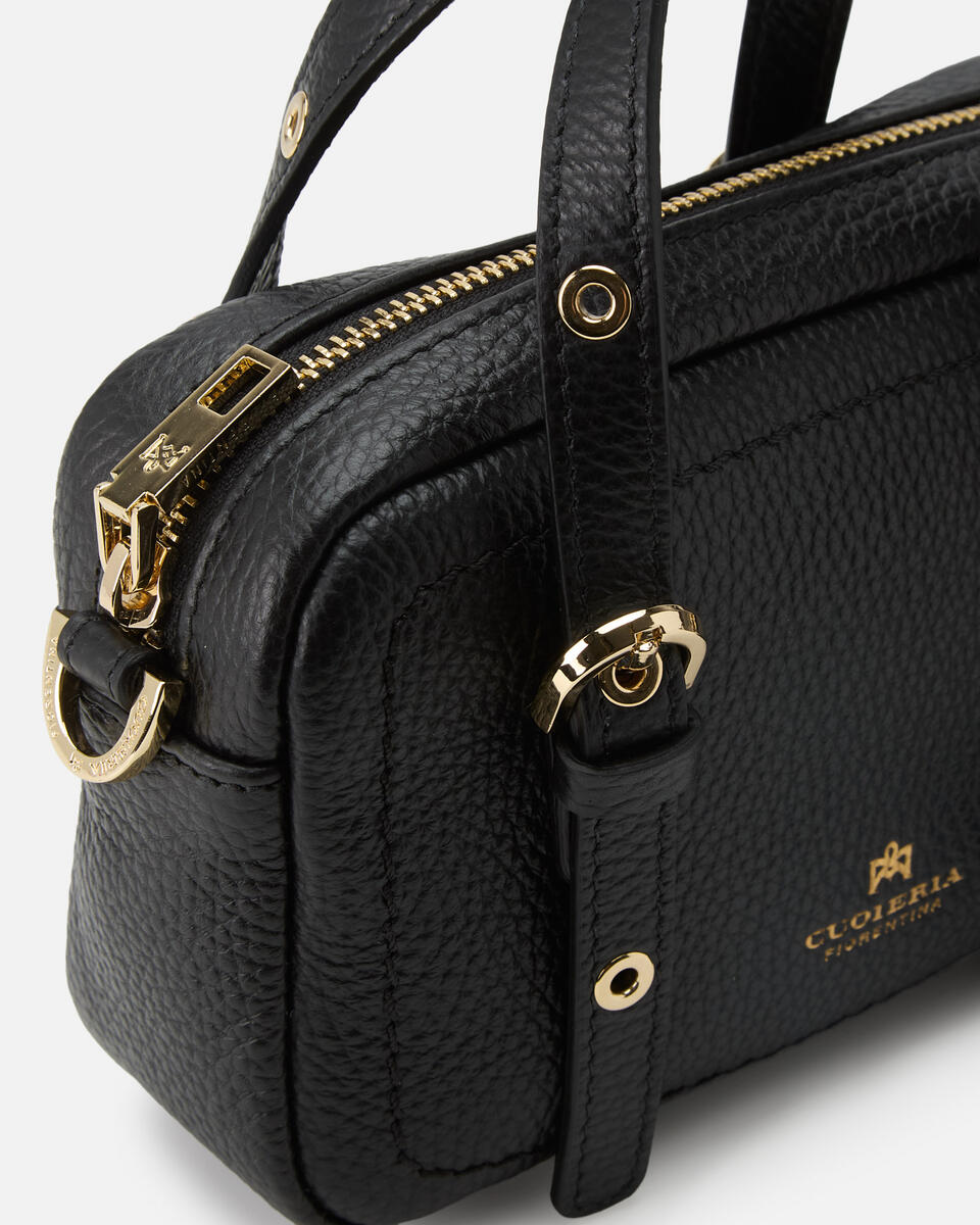 MINI DUFFLE BAG Black  - Mini Bags - Women's Bags - Bags - Cuoieria Fiorentina