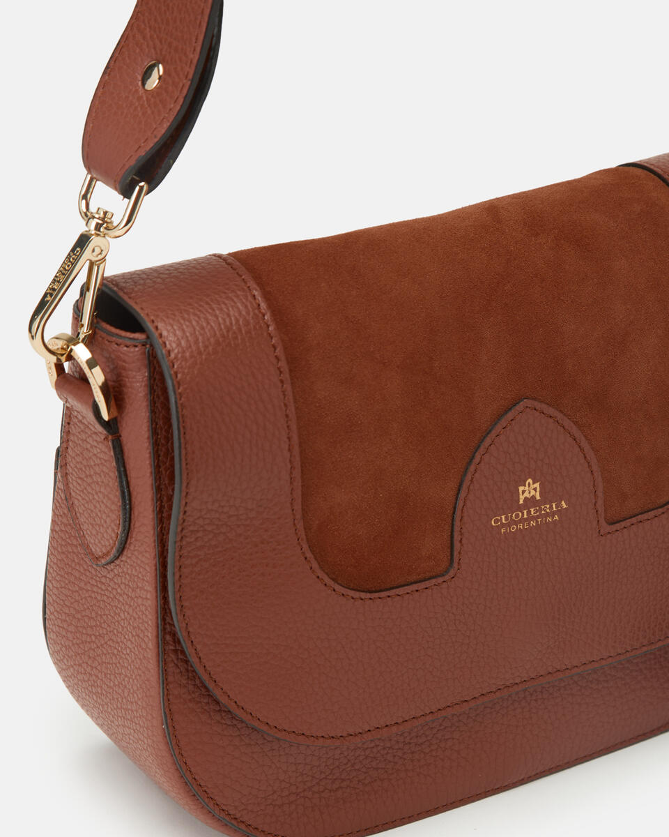 MESSENGER Caramel  - Shoulder Bags - Women's Bags - Bags - Cuoieria Fiorentina