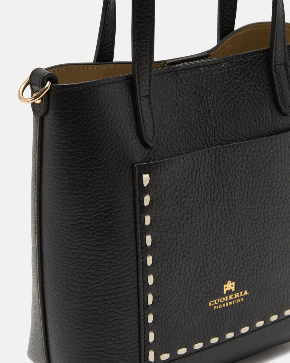 Small tote bag Black  - Tote Bags - Women's Bags - Bags - Cuoieria Fiorentina