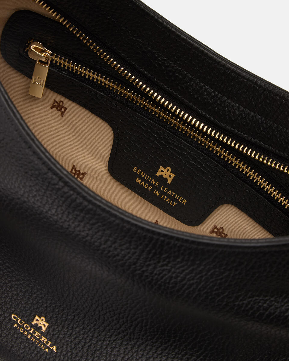 Gaia hobo in pelle Nero  - Tote Bag - Borse Donna - Borse - Cuoieria Fiorentina