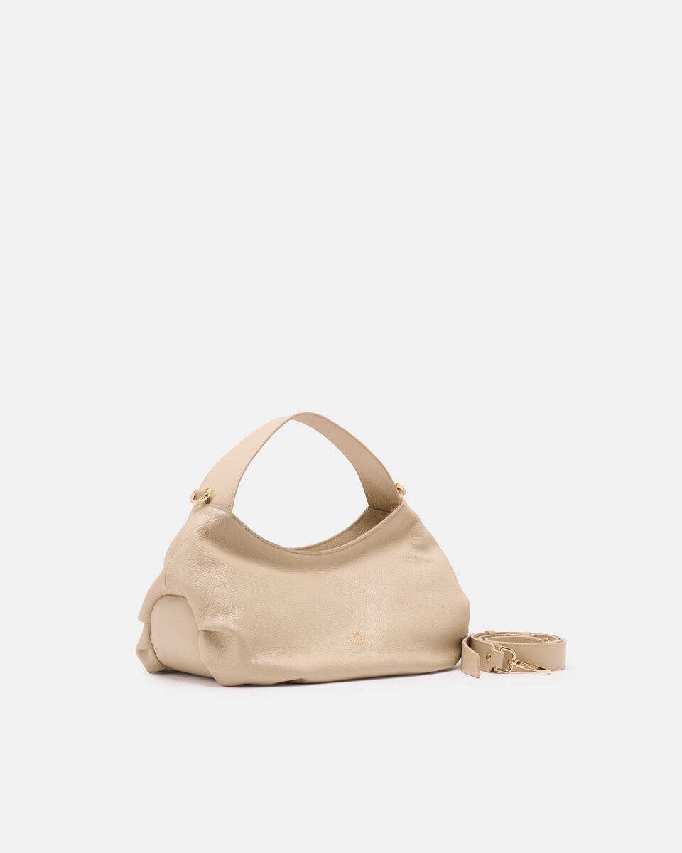 Gaia hobo in pelle Prosecco  - Tote Bag - Borse Donna - Borse - Cuoieria Fiorentina