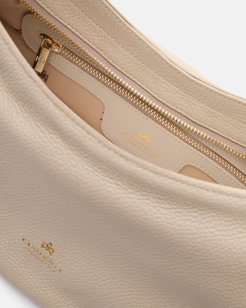 Gaia hobo in pelle Prosecco  - Tote Bag - Borse Donna - Borse - Cuoieria Fiorentina