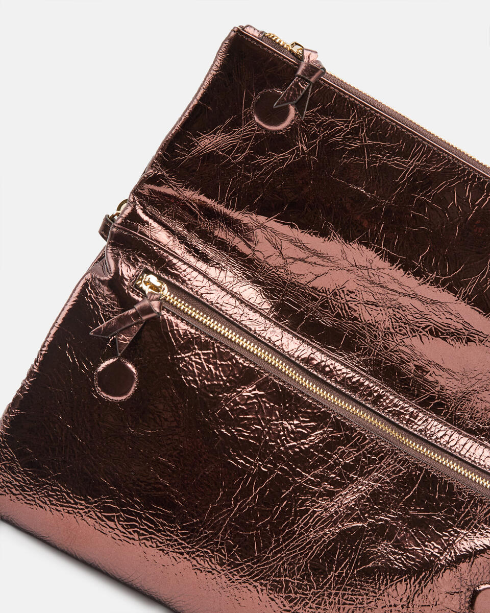 MAXI POUCH Chocolate  - Clutch Bags - Women's Bags - Bags - Cuoieria Fiorentina
