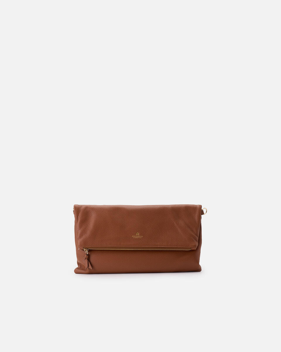 MAXI POUCH Caramel  - Clutch Bags - Women's Bags - Bags - Cuoieria Fiorentina