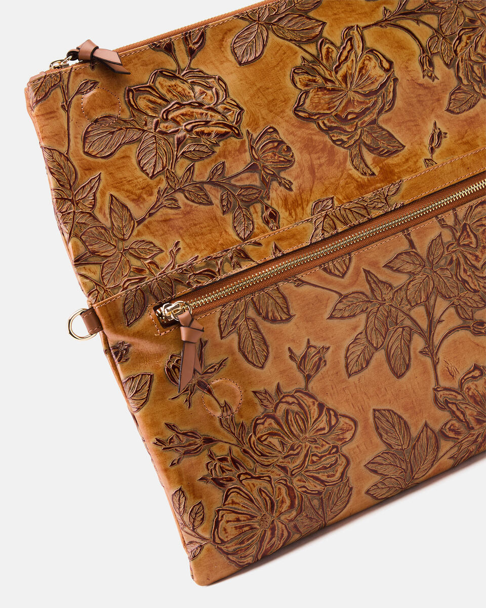 MAXI POUCH Beige  - Clutch Bags - Women's Bags - Bags - Cuoieria Fiorentina