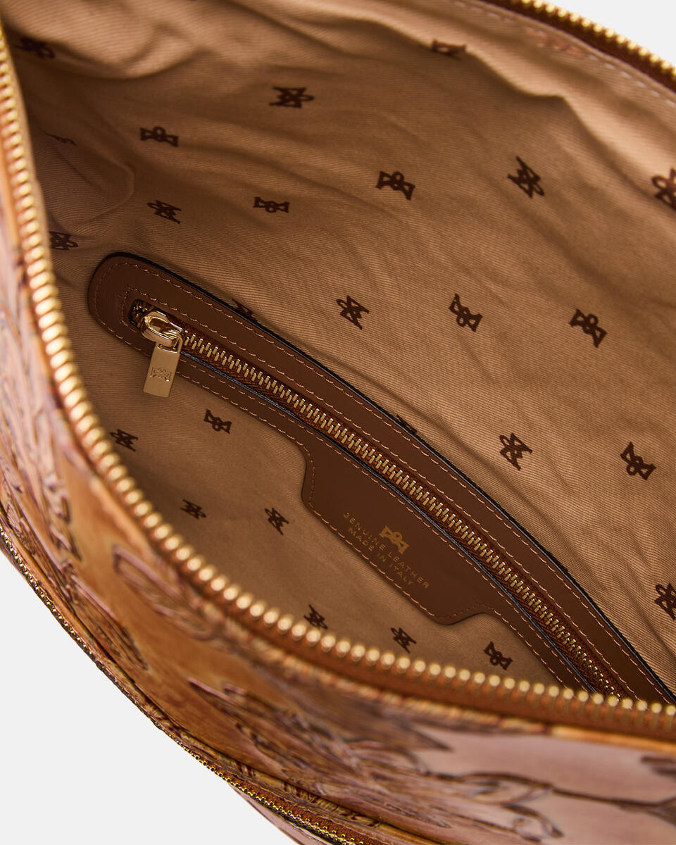 MAXI POUCH Beige  - Clutch Bags - Women's Bags - Bags - Cuoieria Fiorentina