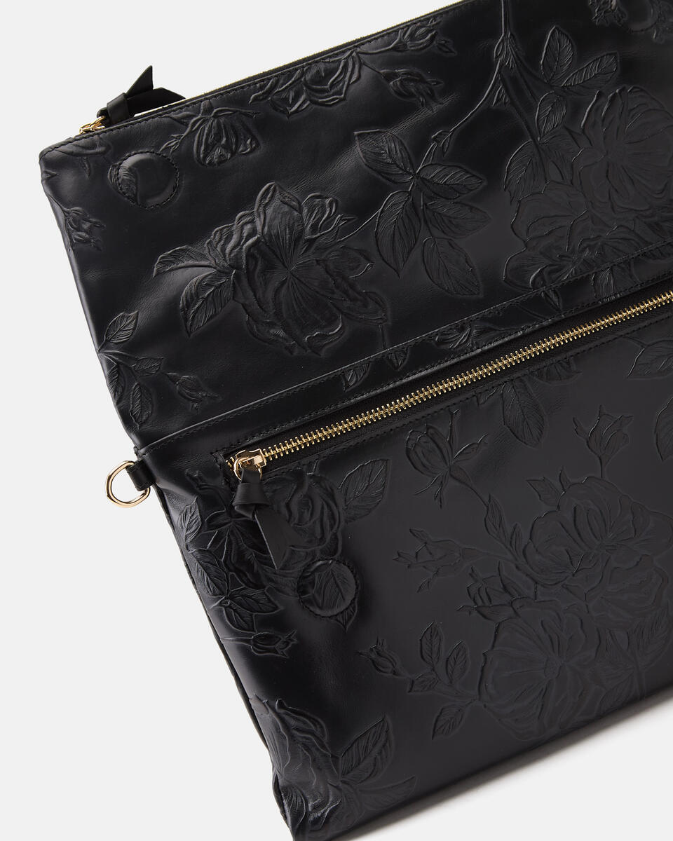 MAXI POUCH Black  - Clutch Bags - Women's Bags - Bags - Cuoieria Fiorentina