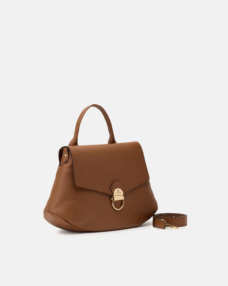 FLAP BAG Caramel  - Messenger Bags - Women's Bags - Bags - Cuoieria Fiorentina