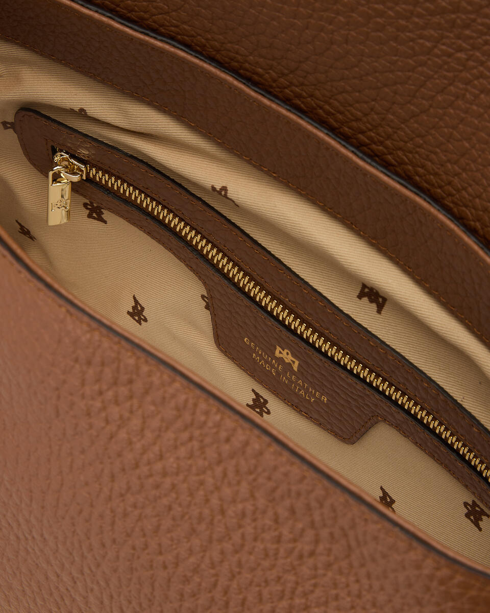 FLAP BAG Caramel  - Messenger Bags - Women's Bags - Bags - Cuoieria Fiorentina