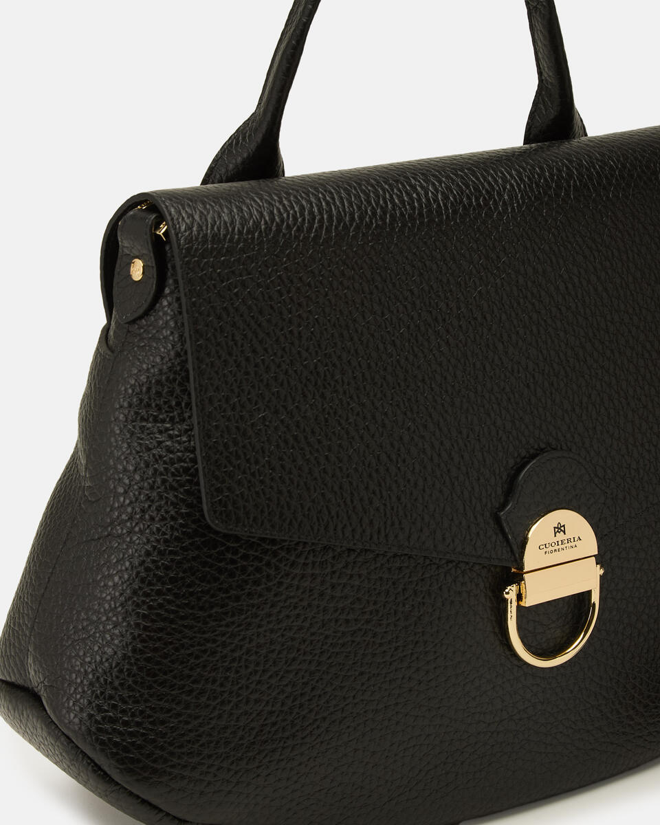 FLAP BAG Black  - Messenger Bags - Women's Bags - Bags - Cuoieria Fiorentina