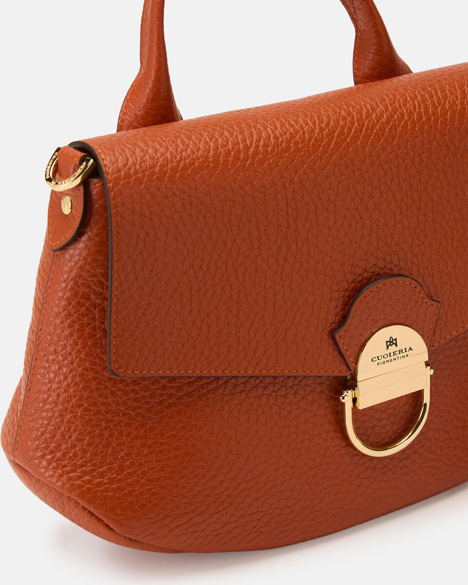 SMALL FLAP BAG Orange  - Messenger Bags - Women's Bags - Bags - Cuoieria Fiorentina