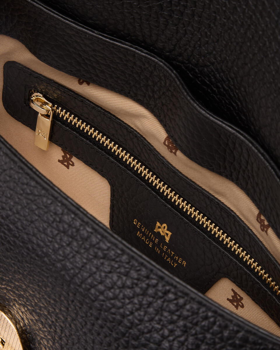 SMALL FLAP BAG Black  - Messenger Bags - Women's Bags - Bags - Cuoieria Fiorentina