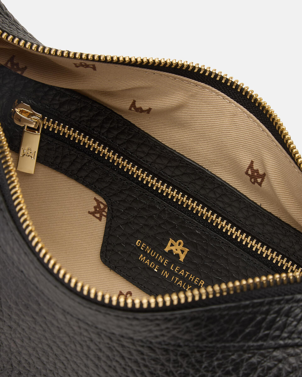 SMALL HOBO BAG Black  - Shoulder Bags - Women's Bags - Bags - Cuoieria Fiorentina