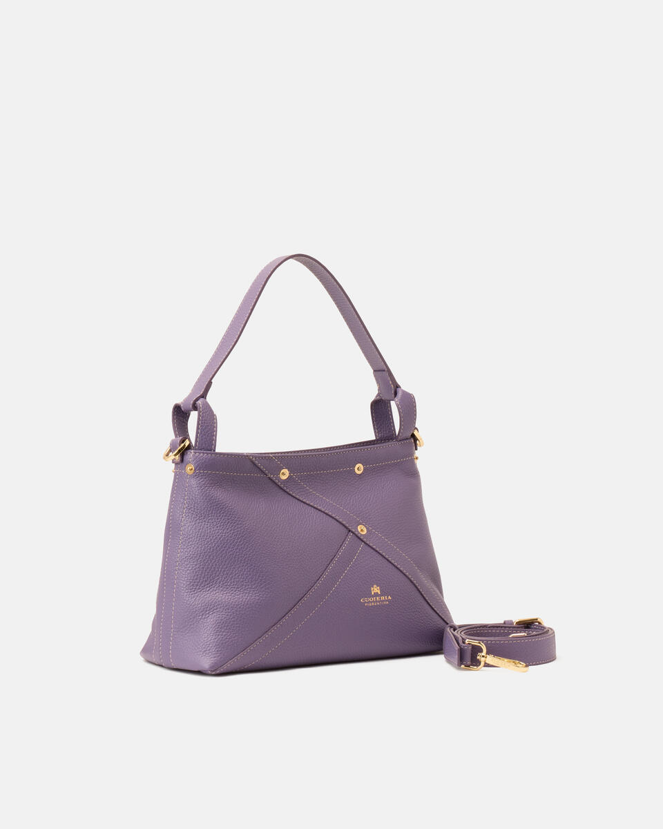 SMALL HOBO Lavander  - Shoulder Bags - Women's Bags - Bags - Cuoieria Fiorentina