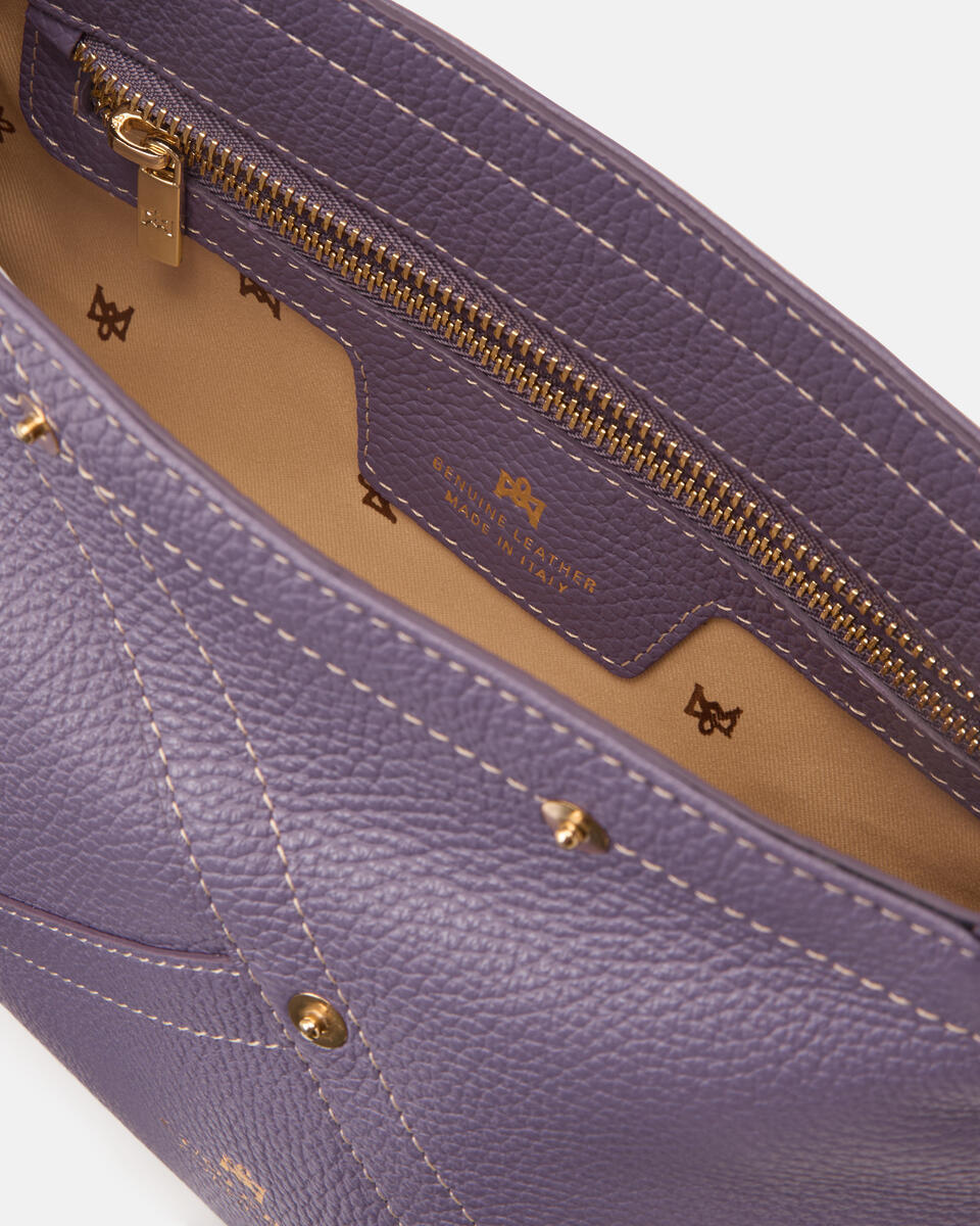 SMALL HOBO Lavander  - Shoulder Bags - Women's Bags - Bags - Cuoieria Fiorentina