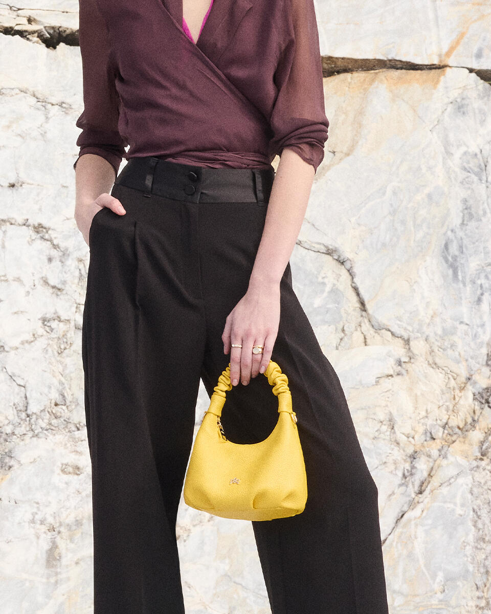 SMALL HOBO BAG Bluette  - Shoulder Bags - Women's Bags - Bags - Cuoieria Fiorentina