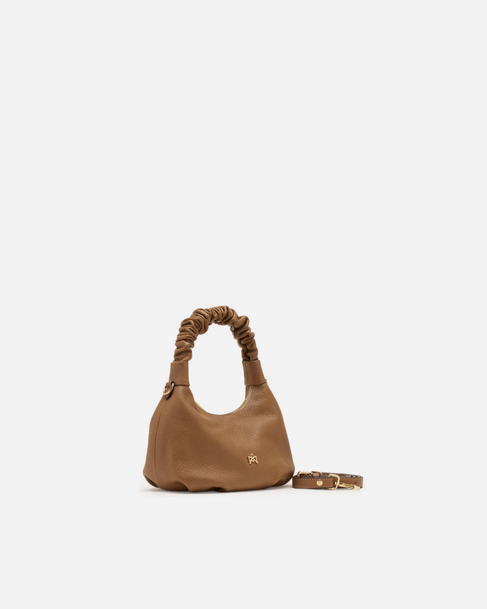 SMALL HOBO BAG Desert  - Shoulder Bags - Women's Bags - Bags - Cuoieria Fiorentina